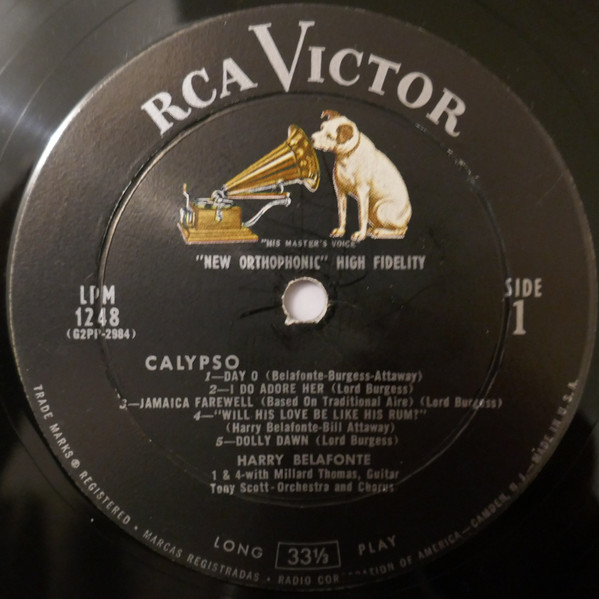 Harry Belafonte - Calypso | RCA Victor (LPM-1248) - 3 Harry Belafonte - Calypso | RCA Victor (LPM-1248) - 3