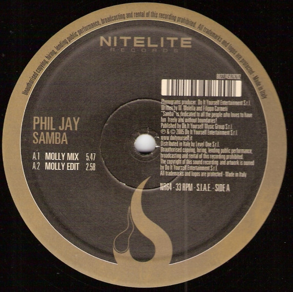 Phil Jay - Samba | Nitelite Records (NR64)