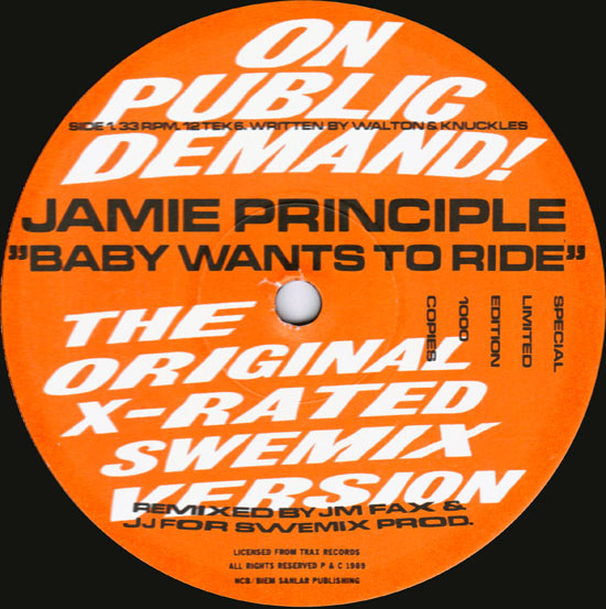 Jamie Principle - Baby Wants To Ride (X-rated Swemix Version) | Btech (12TEK6)