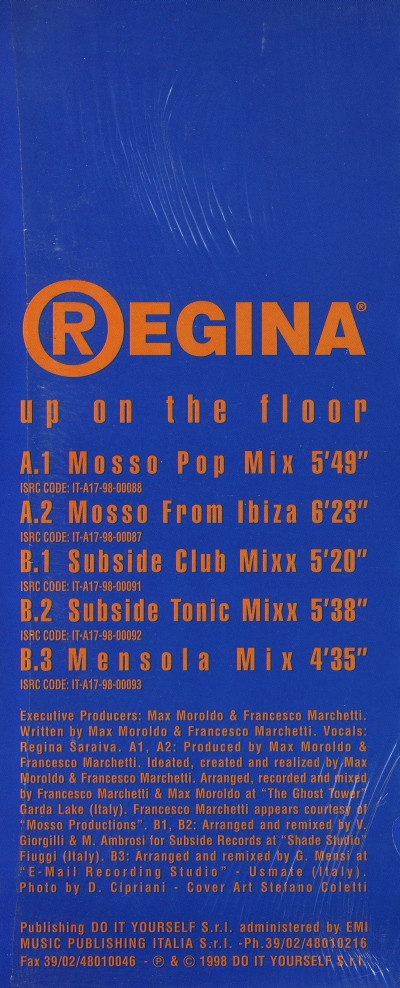 Regina - Up On The Floor | Nitelite Records (NL 13-98) - 4 Regina - Up On The Floor | Nitelite Records (NL 13-98) - 4
