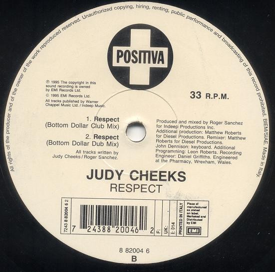 Judy Cheeks - Respect | Positiva (8 82004 6) - 2 Judy Cheeks - Respect | Positiva (8 82004 6) - 2