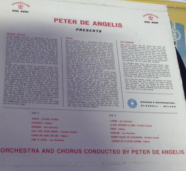 Frankie Avalon / Fabian / Joe Damiano - Venus / Tiger / Forever | Chancellor (CHL 5001) - 2
