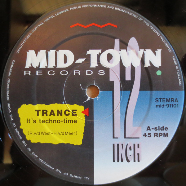 Trance - It's Techno-time | Mid-Town Records (mid-91101)
