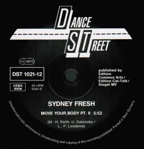 Sydney Fresh - Feel The Bass | Dance Street (DST 1021-12) - 4 Sydney Fresh - Feel The Bass | Dance Street (DST 1021-12) - 4