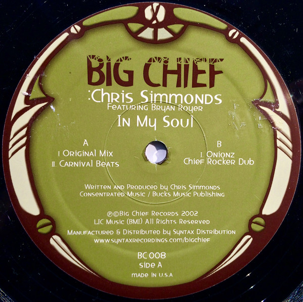 Chris Simmonds - In My Soul | Big Chief (BC 008)