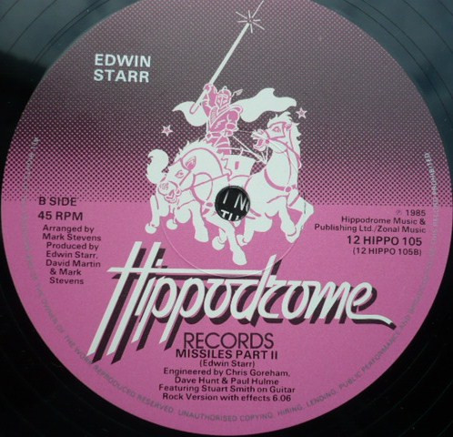 Edwin Starr - Missiles (We Don't Want To Die) | Hippodrome Records (12 HIPPO 105) - 4