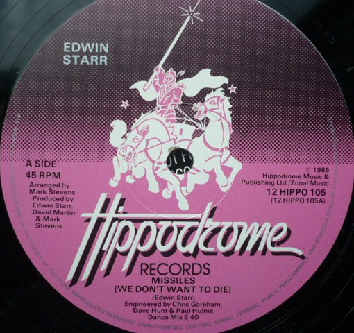 Edwin Starr - Missiles (We Don't Want To Die) | Hippodrome Records (12 HIPPO 105) - 3