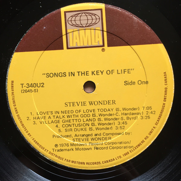 Stevie Wonder - Songs In The Key Of Life | Tamla (T-340 U2) - 4