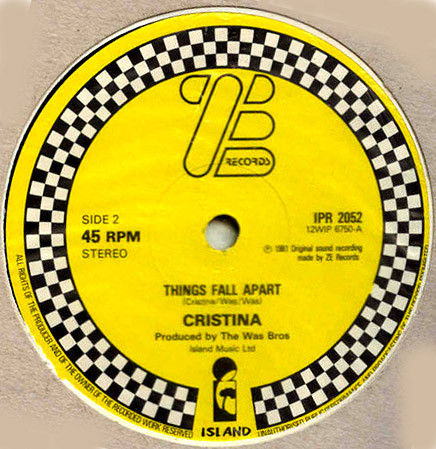 Material  &  Nona Hendryx  &  Cristina - It's A Holiday / Things Fall Apart | ZE Records (IPR 2052) - 3