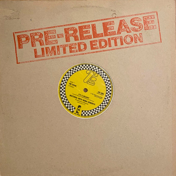 Material  &  Nona Hendryx  &  Cristina - It's A Holiday / Things Fall Apart | ZE Records (IPR 2052) - main