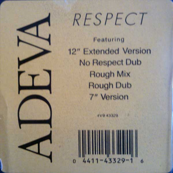 Adeva - Respect | Chrysalis (4V9 43329) - 3