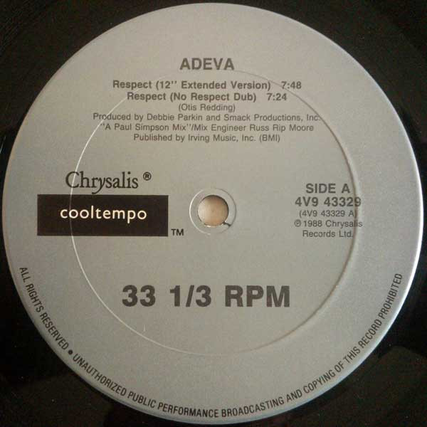 Adeva - Respect | Chrysalis (4V9 43329) - main