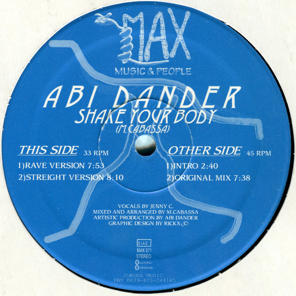 Abi Dander - Shake Your Body  | Max Music & People (MAX 971) - 2