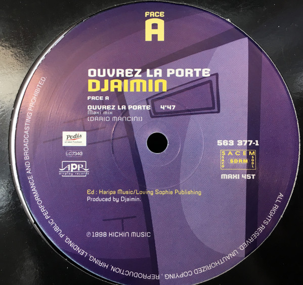 Djaimin - Ouvrez La Porte | Airplay Records (563 377-1)