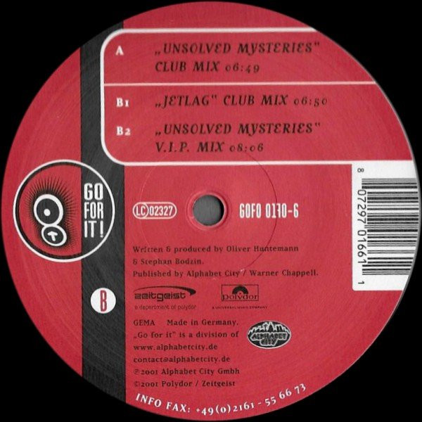 Kaycee - Unsolved Mysteries | Go For It (GOFO 0170-6) - 2