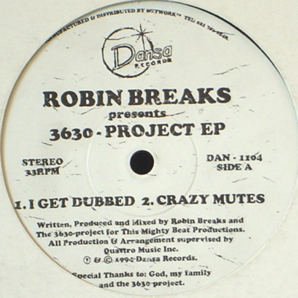Robin Breaks - 3630-Project EP | Dansa Records (DAN - 1104) - main