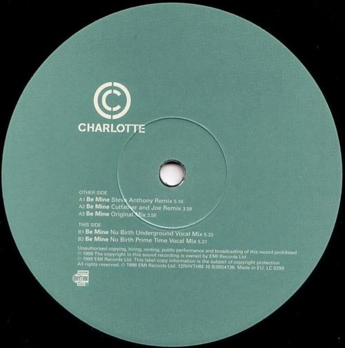 Charlotte - Be Mine | Rhythm Series (12RHYTHM 10) - 3 Charlotte - Be Mine | Rhythm Series (12RHYTHM 10) - 3