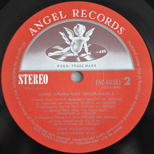 Plays Fritz Kreisler, Album 2