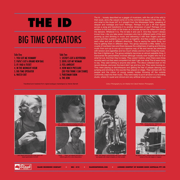 The Id - Big-Time Operators LP | Blank Recording Co (BRC-010) - 2 The Id - Big-Time Operators LP | Blank Recording Co (BRC-010) - 2