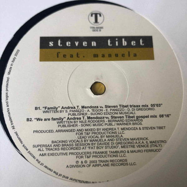Steven Tibet feat. Manuela - We Are Family | Train! Records (TRN 60085) - 3 Steven Tibet feat. Manuela - We Are Family | Train! Records (TRN 60085) - 3