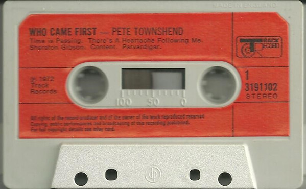 Pete Townshend - Who Came First | Track Record (3191 102) - 3 Pete Townshend - Who Came First | Track Record (3191 102) - 3