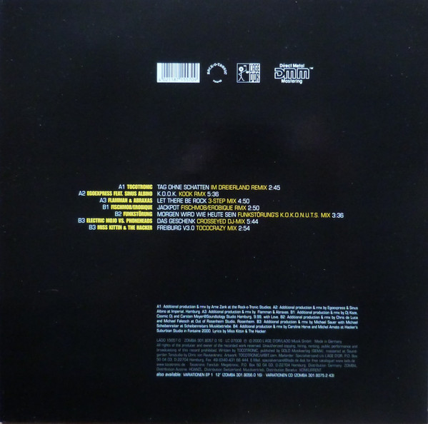Tocotronic - KOOK Variationen EP 2 | L'Age D'Or (LADO 15057-0) - 2