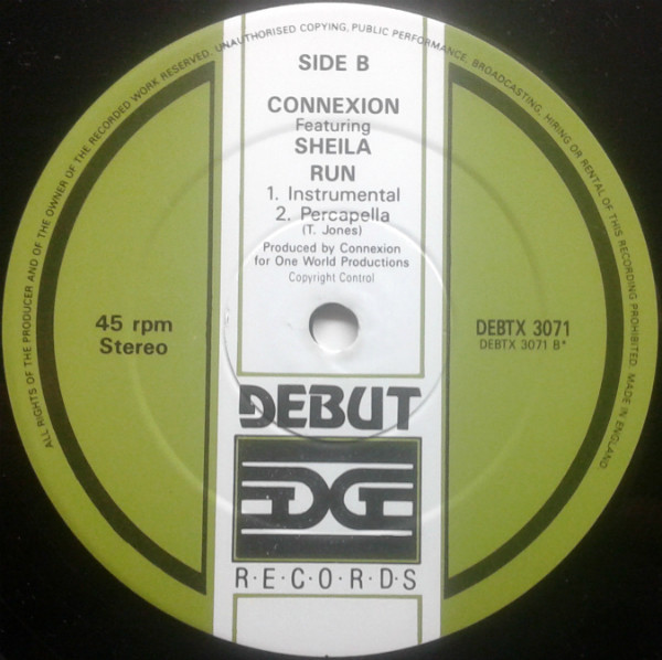 Connexion - Run | Debut Edge Records (DEBTX 3071) - 4