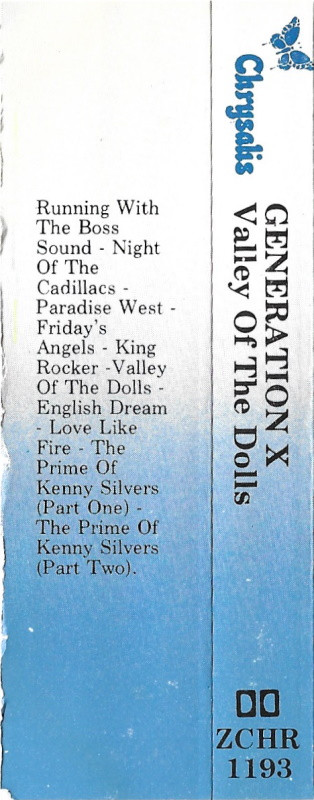 Generation X - Valley Of The Dolls | Chrysalis (ZCHR 1193) - 3
