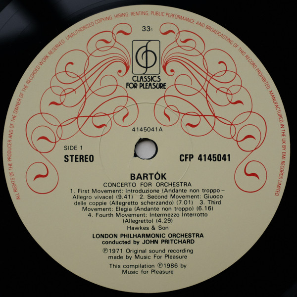 Concerto For Orchestra / Dances Of Galánta