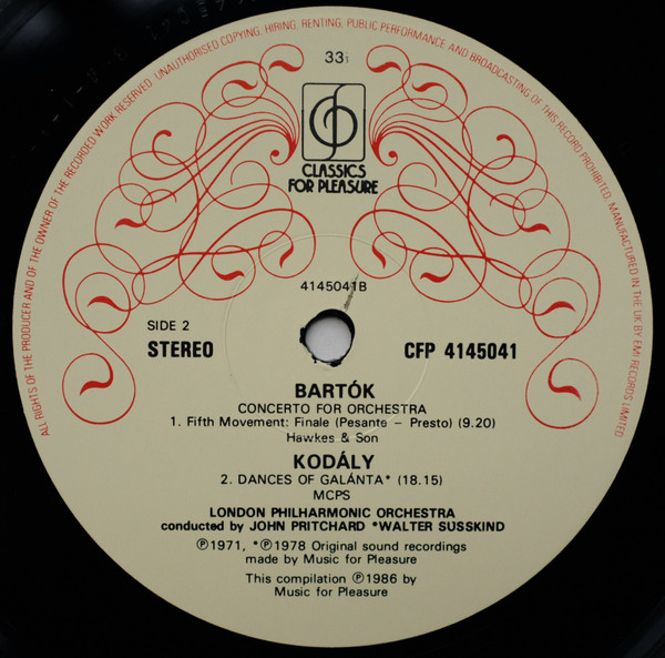 Concerto For Orchestra / Dances Of Galánta