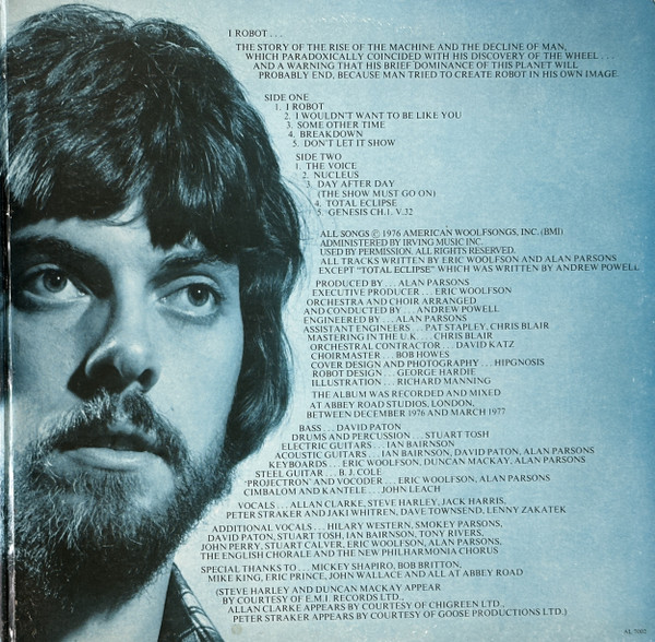 The Alan Parsons Project - I Robot | Arista (AL 7002) - 3