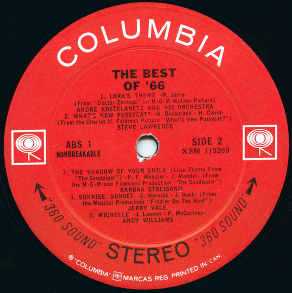 Various - The Best Of '66 Volume Two | Columbia (ABS 1) - 4