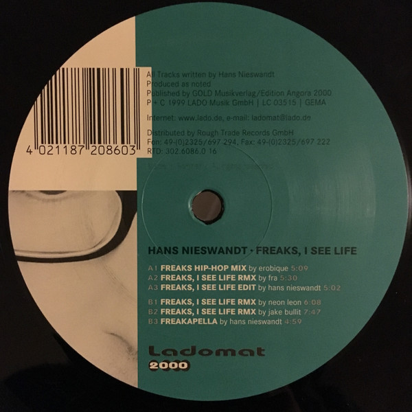 Hans Nieswandt - Freaks, I See Life | Ladomat 2000 (LADOMAT 2086) - main Hans Nieswandt - Freaks, I See Life | Ladomat 2000 (LADOMAT 2086) - main