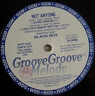 Black Box - Not Anyone | Groove Groove Melody (GGM 94.35/S) - 2 Black Box - Not Anyone | Groove Groove Melody (GGM 94.35/S) - 2
