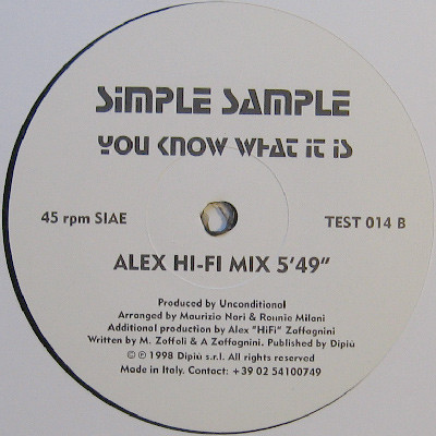 Simple Sample - You Know What It Is | Dipiù (TEST 014) - main Simple Sample - You Know What It Is | Dipiù (TEST 014) - main