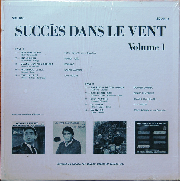Various - Succès Dans Le Vent, Volume 1 | Jupiter (SDL-100) - 2