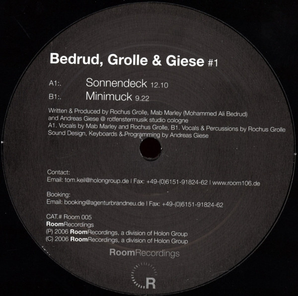 Bedrud , Grolle & Giese - #1 | Room Recordings (Room 005) - main Bedrud , Grolle & Giese - #1 | Room Recordings (Room 005) - main
