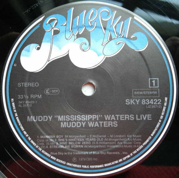 Muddy Waters - Muddy "Mississippi" Waters Live | Blue Sky (SKY 83422) - 3 Muddy Waters - Muddy "Mississippi" Waters Live | Blue Sky (SKY 83422) - 3