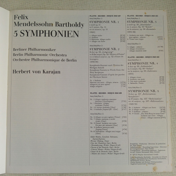 5 Symphonien