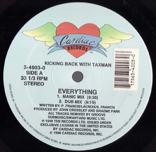 Kicking Back With Taxman - Everything | Cardiac Records (3-4003-0)