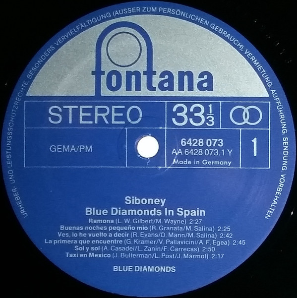 Siboney - Blue Diamonds In Spain