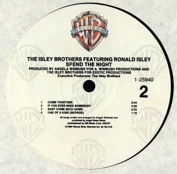 The Isley Brothers & Ronald Isley - Spend The Night | Warner Bros. Records (9 25940-1) - 4 The Isley Brothers & Ronald Isley - Spend The Night | Warner Bros. Records (9 25940-1) - 4