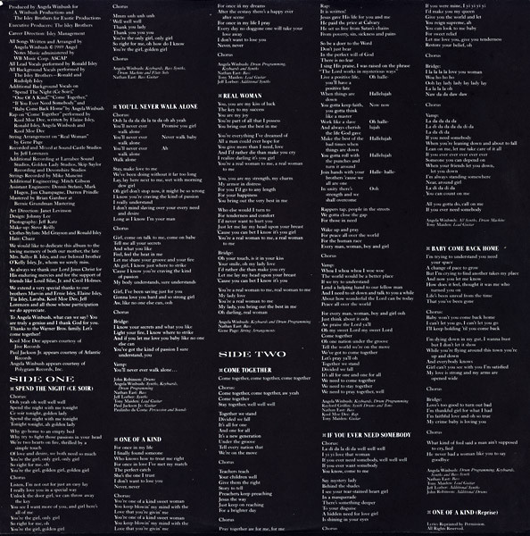 The Isley Brothers & Ronald Isley - Spend The Night | Warner Bros. Records (9 25940-1) - 6 The Isley Brothers & Ronald Isley - Spend The Night | Warner Bros. Records (9 25940-1) - 6