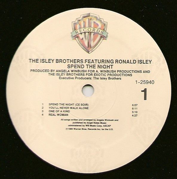The Isley Brothers & Ronald Isley - Spend The Night | Warner Bros. Records (9 25940-1) - 3 The Isley Brothers & Ronald Isley - Spend The Night | Warner Bros. Records (9 25940-1) - 3