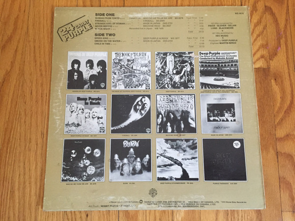 Deep Purple - 24 Carat Purple [Vinyl] | Warner Bros. Records (WS 4616) - 2