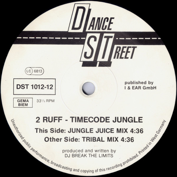 2 Ruff - Timecode Jungle | Dance Street (DST 1012-12) - 2