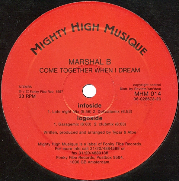 Marshal B - Come Together When I Dream | Mighty High Musique (MHM 014) - main Marshal B - Come Together When I Dream | Mighty High Musique (MHM 014) - main