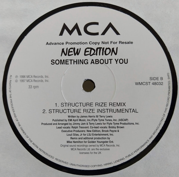 New Edition - Something About You | MCA Records (WMCST 48032) - 2
