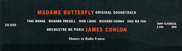James Conlon / Orchestre De Paris / Chœur de Radio France - Madame Butterfly (Original Soundtrack) | Sony Classical (S2K 69258) - 4 James Conlon / Orchestre De Paris / Chœur de Radio France - Madame Butterfly (Original Soundtrack) | Sony Classical (S2K 69258) - 4