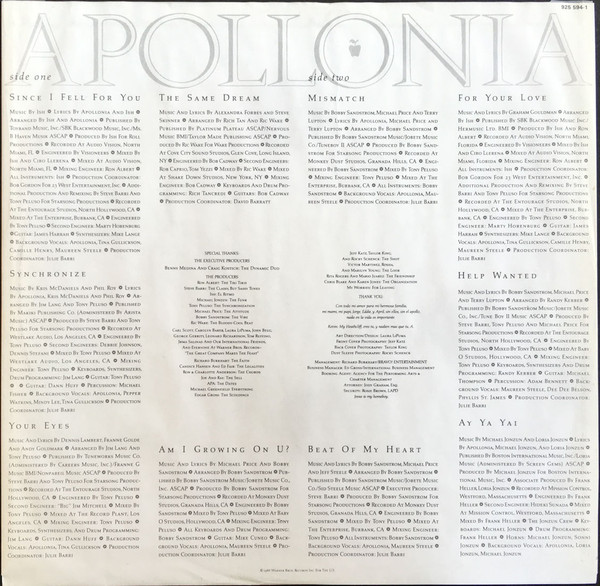 Apollonia - Apollonia | Warner Bros. Records (925 594-1) - 4